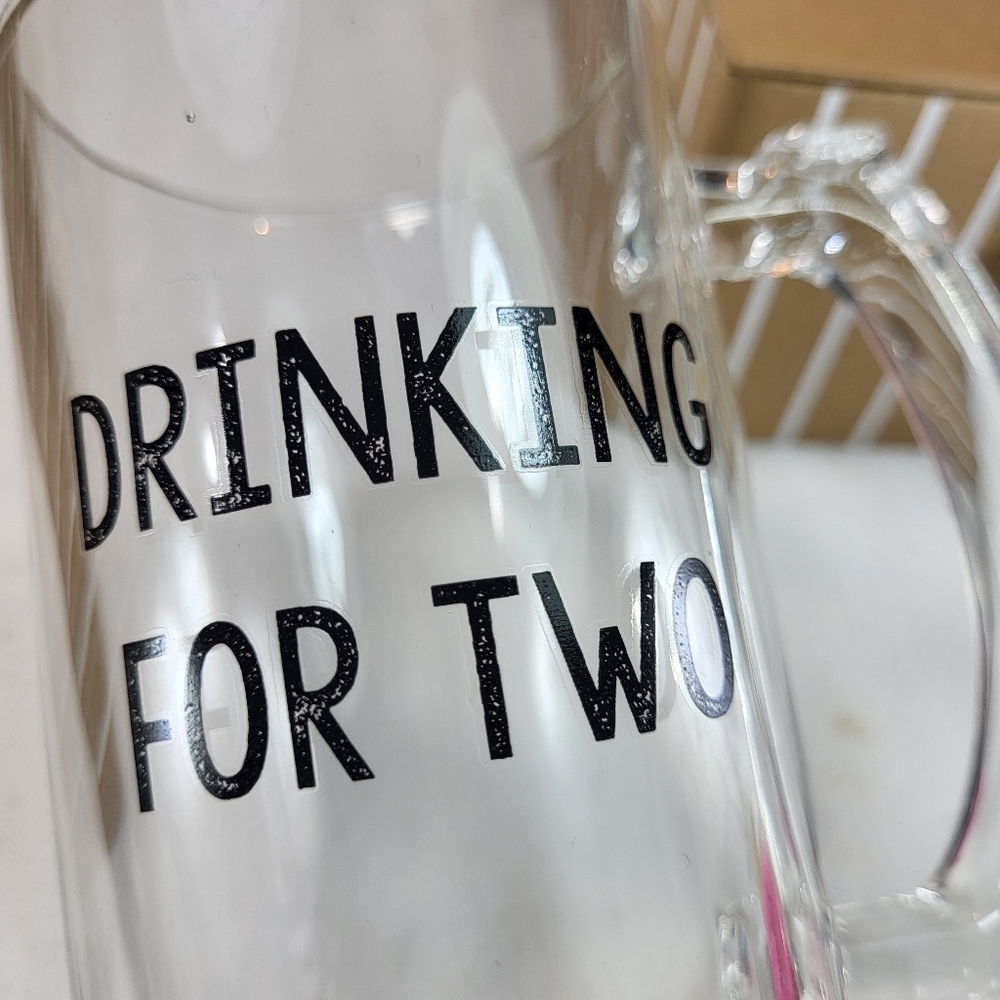 Mud Pie Dad Glass Beer MUG & OPENER Baby Announcement Gift SET Gift Box NIB NEW - Picture 13 of 16